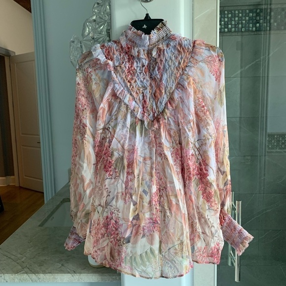 ZIMMERMANN Botanica Smocked-Yoke Blouse - Picture 7 of 13